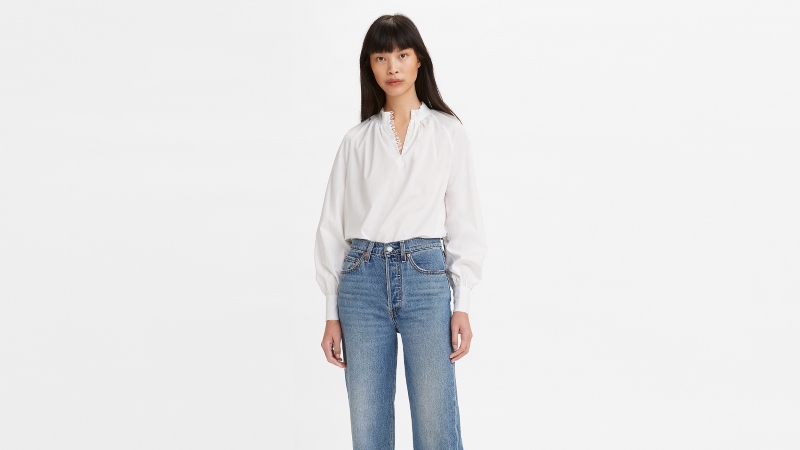 Áo sơ mi nữ đẹp kiểu Hàn Quốc - Levi's Gillian Mock Neck