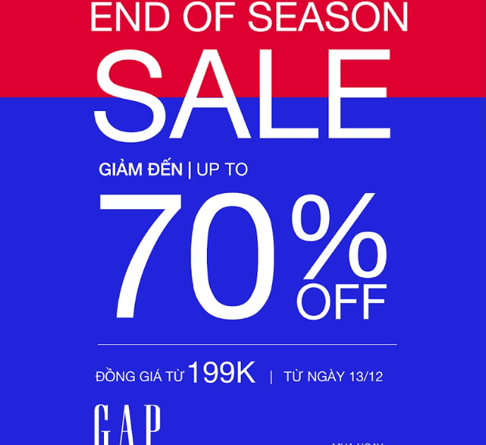 End Of Season sale Gap sale up to 70 ACFC Blog