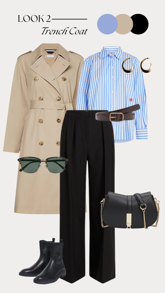 Menswear look 2 với trench coat